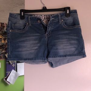 Denim shorts